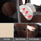 Coverland Premium Car Seat Covers Front Seats Waterproof Interior Protector | Interior Protector Airbag Compatible for RAV4, Sportage, Forester, Corolla Cross, C-HR, RDX [Dark Brown - Size Chart A24] - Image 6
