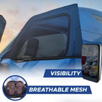 EcoNour Truck 2-Pack Side Window Shade | Stretchable & Breathable Mesh | Privacy Blackout Sunshade for Semi Truck - Kenworth T680 / Peterbilt 589, Peterbilt 579 (XXXL 30" x 48") - Image 6