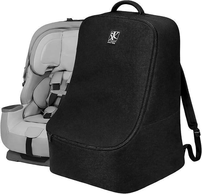 J.L. Childress Padded Backpack Car Seat Travel Bag - Ultimate, Black | Properly protects & fits most infant carriers, car seats & boosters for gate or baggage check to make airport days easier by JLChildressCoIncUSBaby