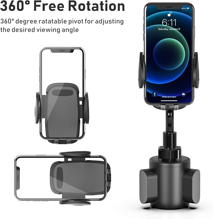 Phone Holders for Your Car, Adjustable Gooseneck Cup Car Phone Holder | 360° Rotation, Super Stable, One Button Release Universal Cup Car Holder Phone Mount for iPhone, Samsung and All Smartphones - Image 2