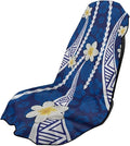 SEANATIVE Car Seat Towel Covers with Storage Bag Seat Post Workout Sweat Washable Cover for Car Towel for Dog Pet Workout Outdoor Sport Activities, Polynesian Plumeria Print by SEANATIVE