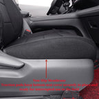Sienna Car Seat Covers Custom Fit for 2011-2020 Toyota Sienna LE,XLE,Limited,L,XLE Premium,Limited Premium,7-Seater,Full Coverage,Airbag Compatible Polyester Seat Protector (Full Set,Black) - Image 4