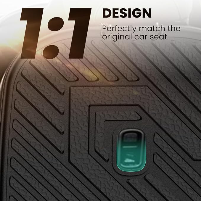 LASFIT Kick Mats for Kia Telluride 7-Seat 2027 (Not Fit 8-Seat) | 2nd Row Captain Chair Seat Back Cover Protectors, All Weather TPE Waterproof Rear Backrest Liner - Image 2