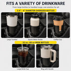 Car Cup Holder Expander for Large Bottles, Fits 32 oz to 40 oz Water Bottles and Handle Mugs, Secure Base for Most Vehicle Cup Holders, Durable ABS, Easy to Install, Durable ABS (Black) - Image 6