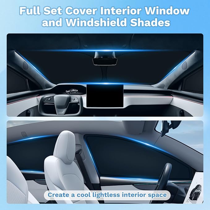 KUST Car Window Shades for Mazda 3 2014-2017 2018 Windshield Sun Shade Side Window Cover UV Block Privacy Protection Accessories for Camping Blackout Rear Back Full Set 6PCS - Image 2