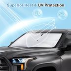 Windshield Sun Shade Umbrella for 2023-2026 Sportage for Kia | Full covered for windshield, Block UV Rays, Heat Reduction, Easy to install, Durable & Fold Up Small - Image 2