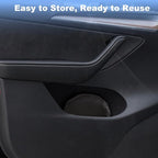 ZATOOTO Car Window Shades for Tesla Model Y Juniper 2020-2026,4Pack | Clear for Safe Driving | 95% UV & Heat Block | No Adhesive, Easy Install | Enhanced Visibility, Tool-Free Install - Image 5