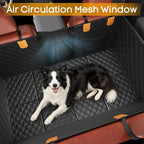 Dog Car Seat Cover for Back Seat, Hard Bottom Back Seat Extender | Rear Seat Pet Cover for Dogs - Supports 400lbs, Waterproof & Scratch Resistant Dog Hammock with Mesh Window for SUVs & Trucks - Image 5