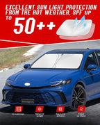 Custom Fit Windshield Sun Shade for 2025 2026 Toyo-ta Camry LE XLE Hybrid SE XSE Sedan, Foldable, Easy to Install & Store, Full Coverage, 210T Reflective Fabric, Blocks 99% of UV Rays - Image 7