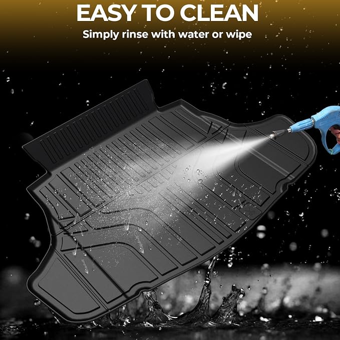Cargo Mat for 2025-2026 Toyota Camry Accessories | 3D Scanned Custom Fit, Odorless TPE, All-Weather Protection, Quick Setup, Easy to Spray Clean - Image 6