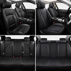 MINGBRON Car Seat Covers,Car Seat Protector Waterproof,Seat Covers Full Set, Car Seat Protectors,Automotive Seat Covers Fit for Most Cars Black - Image 4