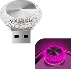 1 PC USB LED Car Interior Atmosphere Lamp, Plug and Play Portable Mini Car Night Ambient Light, Auto Dashboard Decoration Accessories for Most Cars, SUVs, Trucks (Purple) by Unknown