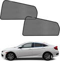 KUST Car Window Shades for 2016-2021 Honda Civic Sedan Accessories, Breathable Mesh Magnetic Window Covers, Rear Back Side Window Sun Shades UV Block Privacy Protection for Baby Camping Napping 2PCS by KUST