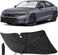 EcoNour Foldable Windshield Sun Shade & Window Tint Fit for 2022-2024 2025 2026 Honda Honda Civic Sunshade, Front Car Window Shades Sun Visor, UV Protection, Heat Blocker, Car Accessories by EcoNour