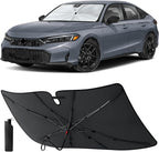 EcoNour Foldable Windshield Sun Shade & Window Tint Fit for 2022-2024 2025 2026 Honda Honda Civic Sunshade, Front Car Window Shades Sun Visor, UV Protection, Heat Blocker, Car Accessories by EcoNour