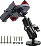 Cell Phone Mount Holder for Boat/Truck/Wall/Desk/Car/Van Dashboard, 360°Rotation & Secure Lock Clamp Stand with Drill-Base Mount Compatible with 4"-7.2" iPhone/Huawei/HTC/LG/Nexus/Samsung by Elsteia