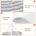 Lifewit Extra Large Tote Bag, Reusable Grocery Bags with Metal Wire Frame and Handles - Image 7