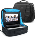 USA GEAR Portable DVD Player Case - S11 Car Headrest Holder Compatible with DBPOWER 9.5" and 10.5", Insignia 10", ieGeek 9.5", Wonnie 10.5" - Travel Storage Bag for Players with 7" to 10" Screens by USAGEAR
