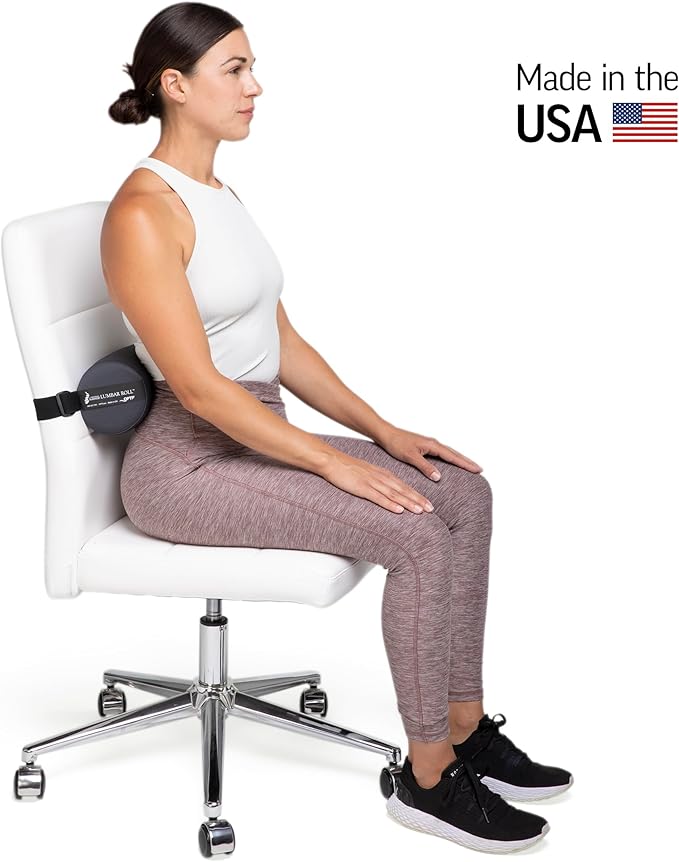 OPTP The Original McKenzie Lumbar Roll – Standard Density Low Back Support | Lumbar support for office chair & car seat back support cushion, the preferred lumbar pillow by physical therapists, USA made - Image 3