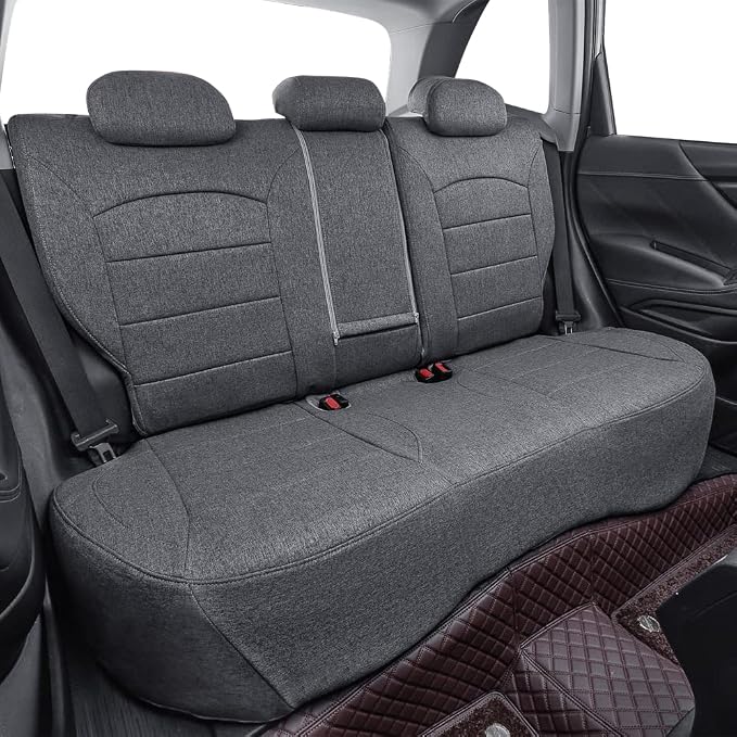 coverdream Forester Seat Covers Custom Fit for 2019-2023 2024 Subaru Forester Seat Covers,Full Coverage,Airbag Compatible Polyester Car Seat Protector (Full Set,Gray) - Image 6