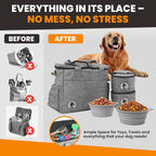 Dog Travel Bag for Supplies - Airline Approved Pet Backpack Organizer | Pet Supply Organizer with Collapsible Bowls, Food Containers, Luggage Sleeve - Camping Gear, Road Trip Essentials - Image 6