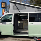 OMAC 54" x 71" Cab Divider Van Cabin Curtain Campervan Kit Black - Image 5