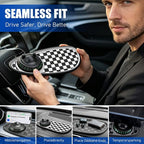 Multifunctional Car Anti-Slip Mat, 360° Rotatable Car Anti Slip Mat Phone Holder, Universal Dashboard Pad with Temporary Parking Number, Dashboard Accessories for Sunglass Chapstick (Black Gray) - Image 6