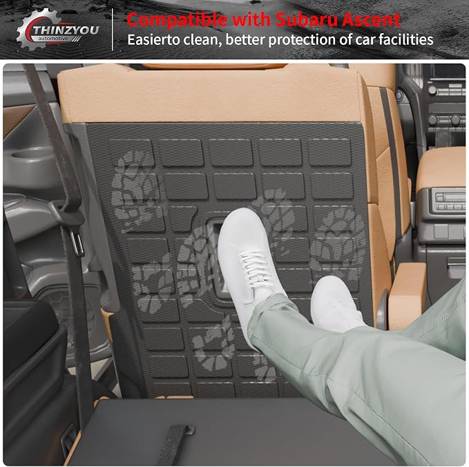 2nd Row Kick Mats for 2019-2025 2026 Subaru Ascent 7 Seats | Back Seat Cover Protector TPE All Weather Backrest Mats 2024 Ascent Accessories - Image 6