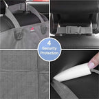 HONEST OUTFITTERS Dog Car Seat Cover 2 Pack, Waterproof Front Seat Car Cover for Cars, Trucks, and Suvs, Pet Front Cover for Cars, Nonslip Dog Seat Cover Grey - Image 6
