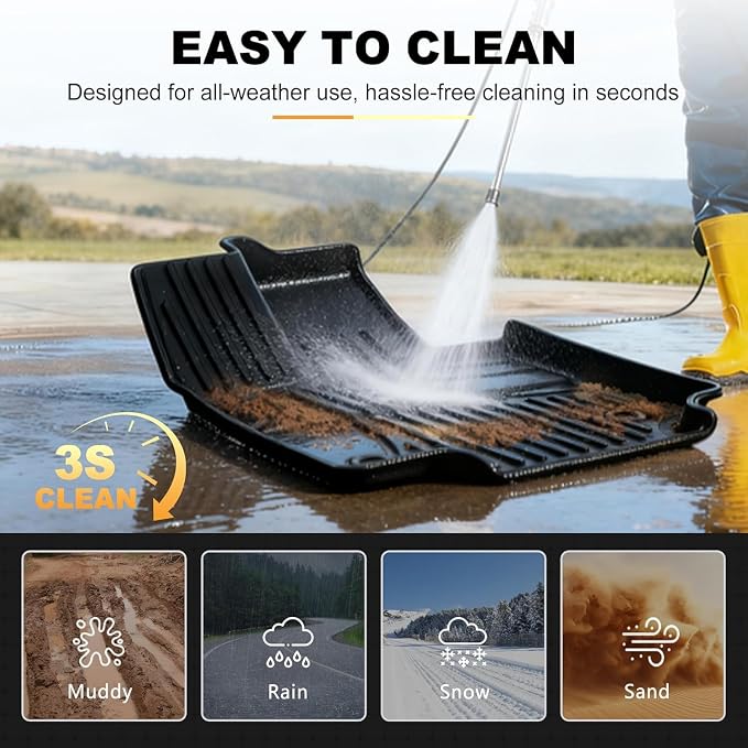 AOMSAZTO Floor Mats for Toyota Rav4 2019-2025 Hybrid & Venza 2021-2025 | Custom Fit Floor Liners & Cargo Liner with Seatback Mat All-weather Easy to Clean Heavy Duty Waterproof Trunk Mat - Image 6