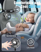 Hayousui USB Dual Head Car Fan for Backseat Kids,Separated Controlled | 3 Speeds,DC 5V/2A,LED Light,360°Rotatable,Dual Rearseat Fan for Honda/Civic/Ford/Toyota/Wranger/Sahara/Grand/Cherokee - Image 8