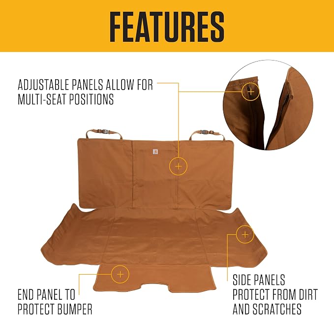 Carhartt Universal Fitted Nylon Duck Cargo Liner Black | Durable Water-Repellent Liner, Fits a Variety of Cargo Area Sizes - Image 2