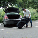 Sports Duffle Bag - Extra Large Travel Duffel Luggage Bag with Upgrade Zipper, Sturdy & Water Resistant, Black (Black 47inch) | Heavy Duty Dual Zipper, 600D Polyester, Oversized Capacity, Sturdy & Water Resistant for Camping Outdoor Moving, Black - Image 5