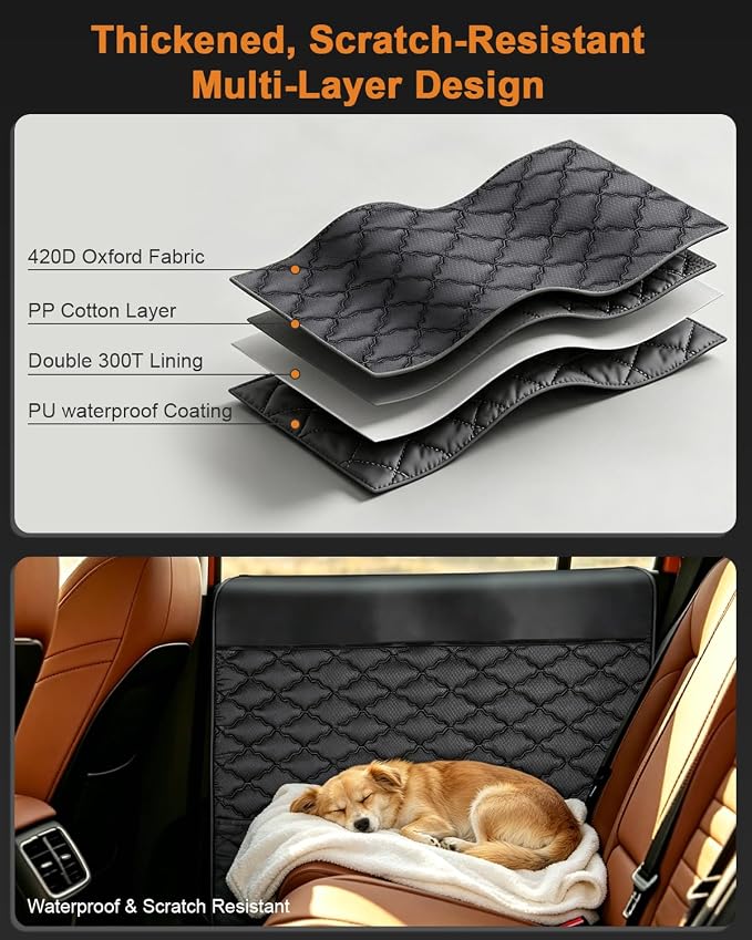 Dog Car Door Protectors, 2-Pack Covers for Trucks & Large SUVs | 20% Larger, Extra-Thick Waterproof Door Panel Covers Help Protect Vehicle Doors from Dog Scratches, Dirt, Drool and Moisture. - Image 5