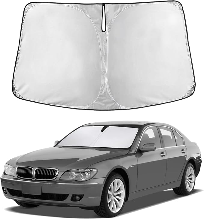 EcoNour Windshield Sunshade Compatible for BMW 7 Series 2001-2005 2006 | Sun Visor for Front Windshield & Window Sun Shade Cover, UV Heat Blocker & Protector, Car Accessories by EcoNour