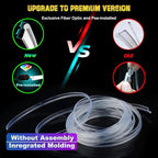 Jushope Interior Car LED Strip Lights, RGB USB Car Ambient Lighting with Wireless APP & Remote Control, Car Accessories Fiber Optifc Lights Sync to Music (5 LED/276 inches) - Image 2