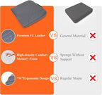 kingphenix Memory Foam Car Seat Cushion for Driving Comfort and Office Use | Coccyx and Lower Back Pressure Relief, Non-Slip Seat Cushion for Car, Truck, SUV, Long Drives and Office Chair, Dark Gray - Image 8