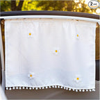 2 PCS Car Window Sun Shade, 25.2" × 18.5" Cute Cartoon Auto Side Window Shade for Privacy Protection, Lovely Cotton Vehicle Sun Heat & UV Protection Cover for Side Windows by Unknown