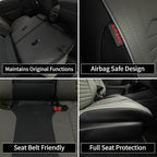 EKR Car Seat Covers for Subaru Forester 2019-2024(NO Base),Full Set | Custom Fit for Subaru Forester 2019-2024 (Not for Base)Full Coverage,Waterproof,Faux Leather(Black/Gray) - Image 7