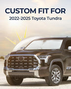 for Toyota Tundra 2022-2025 Car Window Shades, 6Pcs Full Window Covers | Privacy Sun Shade Set for Front Windshield Side and Rear Windows, Keeps Vehicle Cool for Camping Napping - Image 3