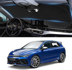 Windshield Sun Shade for Volkswagen VW Golf Mk8 2022 2023 2024 2025 2026 | Front Window Sunshade Accessories Sun Protector Foldable Windshield Shield Cover Blocks Sun UV Rays by BOODANCARS