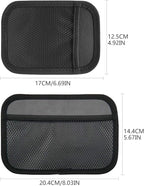 INNOLIFE Car Net Pocket Side Clutter Scattered Storage Phone Holder Strong Paste Organizer 8"x5.75"(1pcs L+1 pcs S) - Image 2