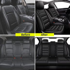 IKABEVEM Car Seat Covers Fit for Mazda CX 5 2013-2025 2026: Full Set Luxury Leather Automotive Seat Covers, Car Seat Protector(5 Seats, Black) - Image 5