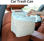 FrgKbTm 2Pack Car Seat Back Hanging Bag Car Document Holder Multi-Pocket Bottle Bag Storage Box Organizer Travel Tidy Pouch Pocket Kids Beige - Image 4
