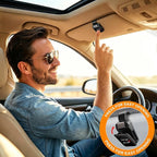 Dsycar 2 Pack Car Sunglasses Holder, I Love You Drive Safe Sunglasses Clip | One-Handed-Operation Easy Access Storage for Driving,Car Sun Visor Sunglasses Clip Anti-Scratch Car Sun Visor Accessories - Image 3