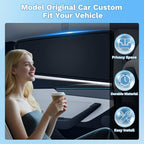 KUST Car Window Shades for Mazda 3 2014-2017 2018 Windshield Sun Shade Side Window Cover UV Block Privacy Protection Accessories for Camping Blackout Rear Back Full Set 6PCS - Image 4