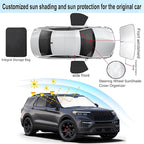3PCS Car Window Shades Front Windshield Sun Shade Foldable Window Shade Custom Fit for 2020-2024 Fo-rd Explorer Accessories Car Shades for Front Windows Anti-UV Rays Block Heat - Image 3