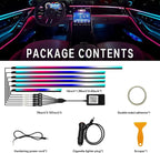 Dreamcolor Interior Car Lights, WEBUPAR Car Accessories 6 in 1 Car LED Strip Lights with APP Control and 213 Modes, 175 inches 593 LEDs Acrylic Fiber Optic Lights, RGB Neon Light Kits - Image 5