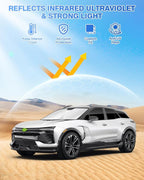 Canvcle Window Shades for 2024-2026 Chevrolet/Chevy Blazer EV (NOT for Blazer) Accessories Windshield Sun Shade Side Rear Window Covers Sunshade Sun Shield Privacy for Camping Keep Car Cool Black 8PCS - Image 2