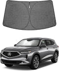 Proadsy Custom Fit 2022-2026 Acura MDX Windshield Sun Shade, Blocks Heat | Ice Crystal Micro-Refraction Blocks 99% UV, Drops Cabin Temp 54°F. Foldable Full Coverage for Summer Parking/Camping Privacy by Proadsy